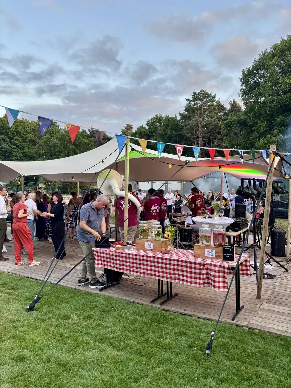 Stretchtent tuinfeest kinderfeest Hasselt