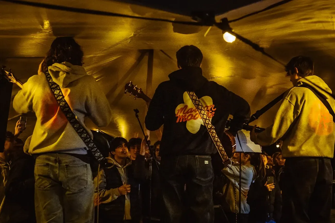 Muziekinstallatie tent event Limburg